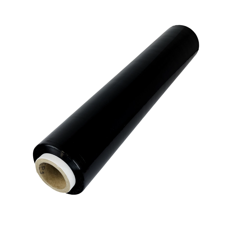 Folia stretch czarna 2,5 kg brutto (2,2 kg netto)